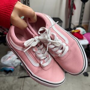 Vans Soft Pink Sneakers with White Accents